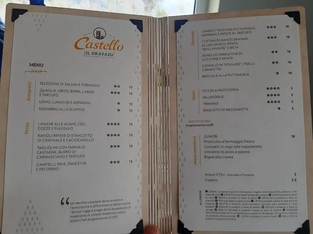 Menu_Il Grataio -Castello- Gourmet & Relax_Cervinara_image_1