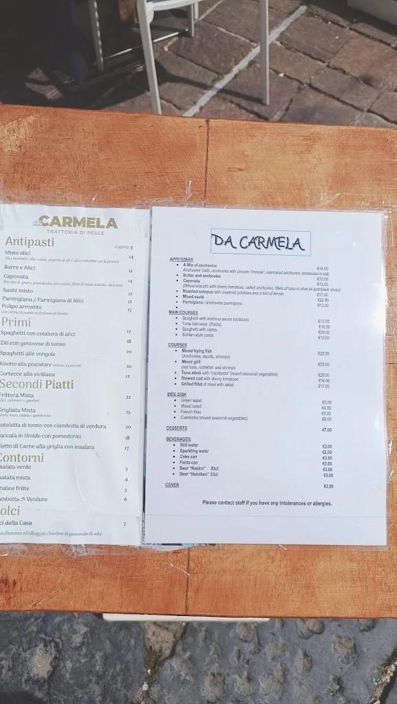 Menu_Trattoria da Carmela_Cetara_image_1