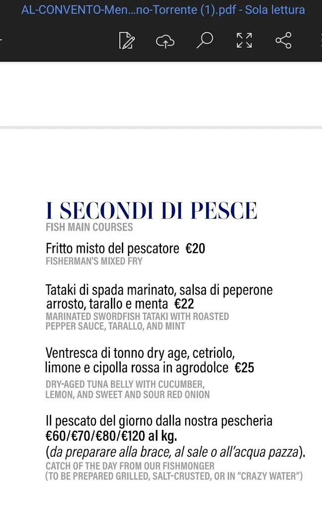 Menu_Ristorante Al Convento Cetara_Cetara_image_1