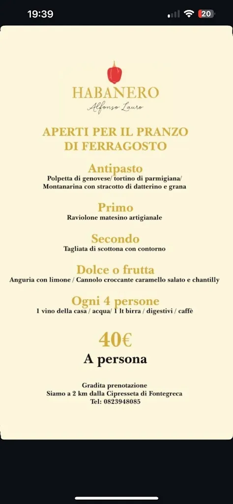 Anna Maria Guadagno_Ristorante Pizzeria Caserta Habanero_Ciorlano_review