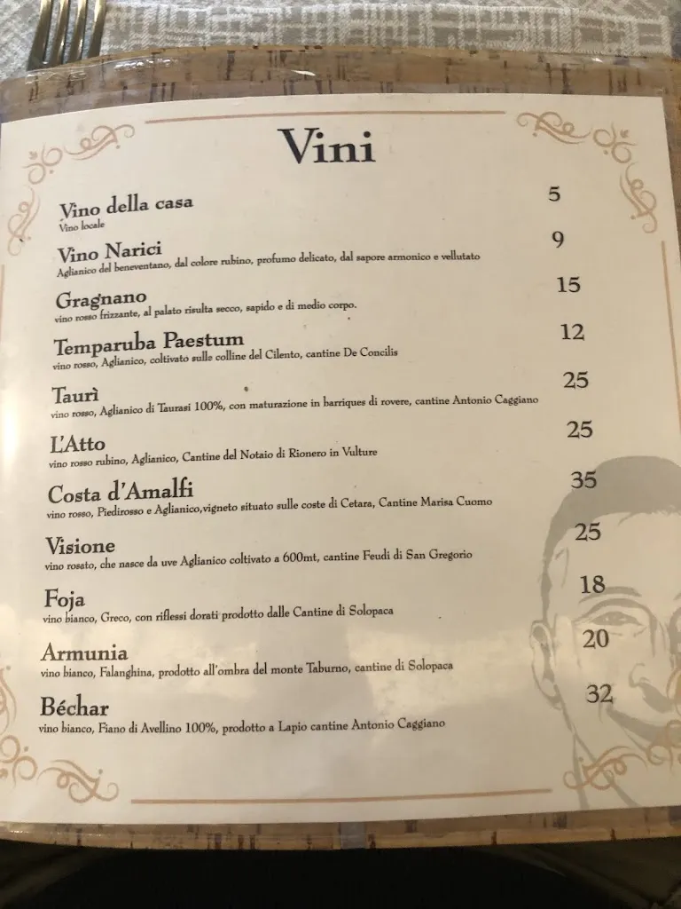 Menu_Le Narici Restaurant_Colliano_image_1