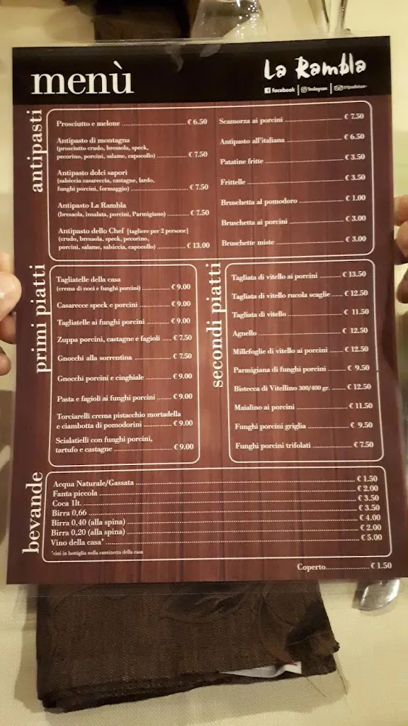 Menu_Ristorante Pizzeria La Rambla_Conca della Campania_image_4