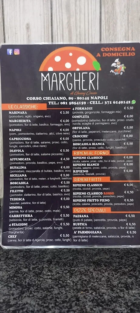 Menü_Pizzeria Margherì_Chiaiano_Bild_1