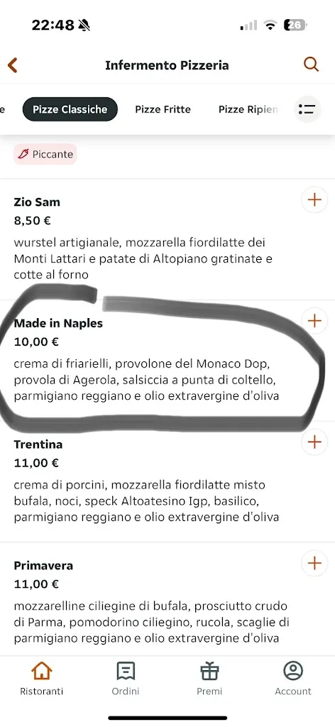 Menü_Infermento pizzeria_Chiaiano_Bild_4