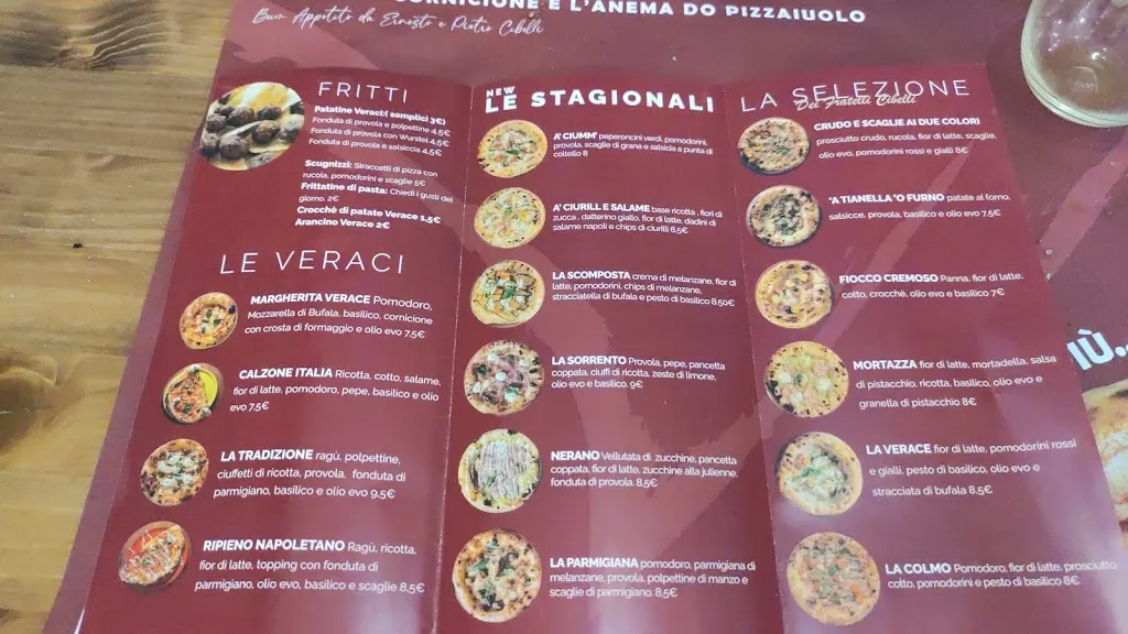 Menu_Pizzeria Verace_Chiaiano_image_1