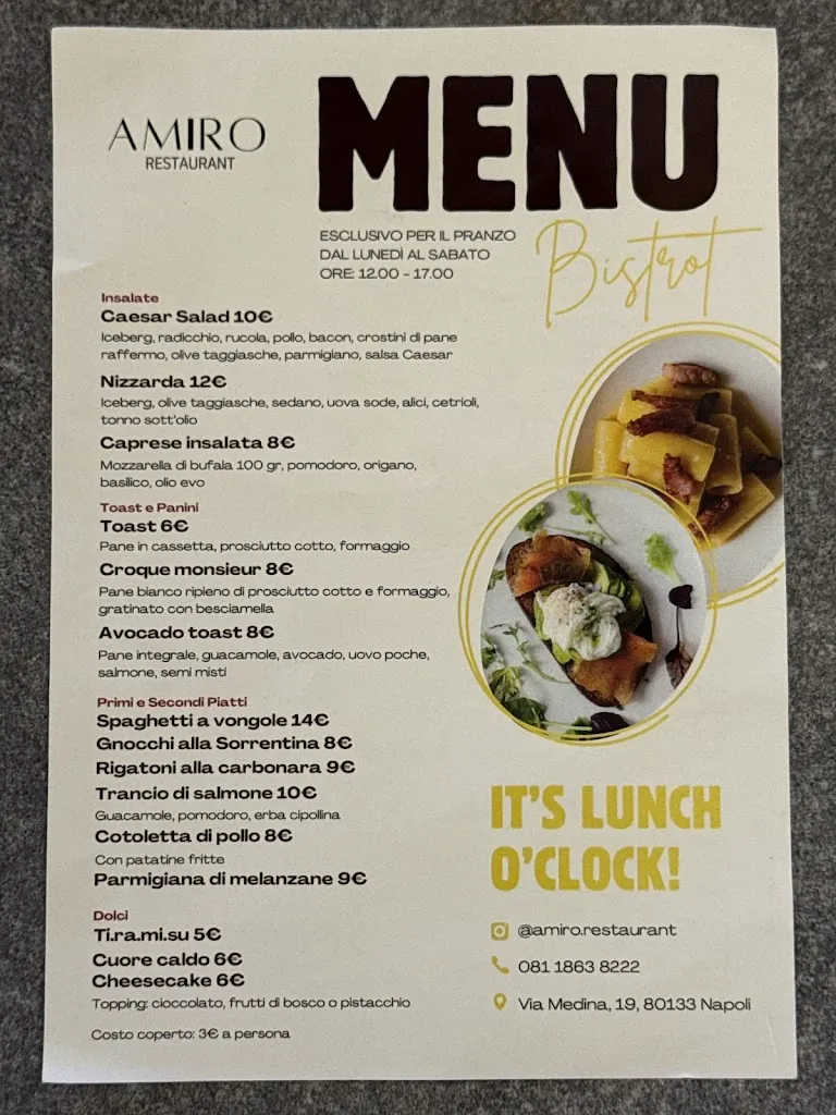 Menu_Amiro Restaurant_Chiaiano_immagine_1