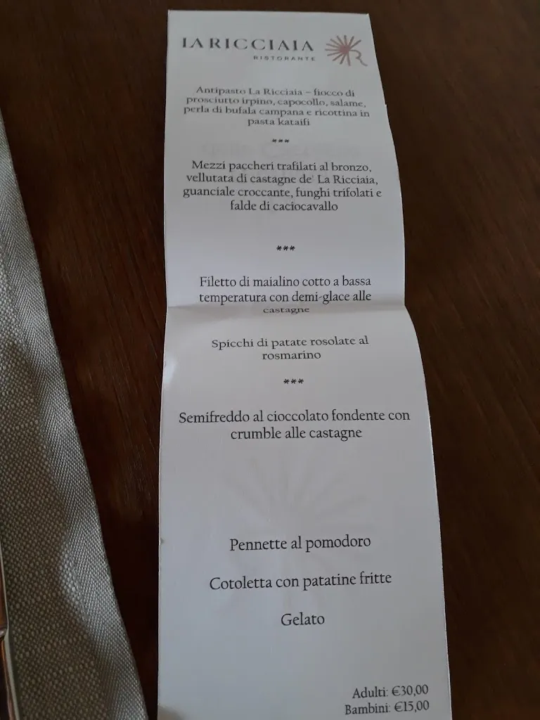 Menu_La Ricciaia Ristorante_Coperchia_image_2