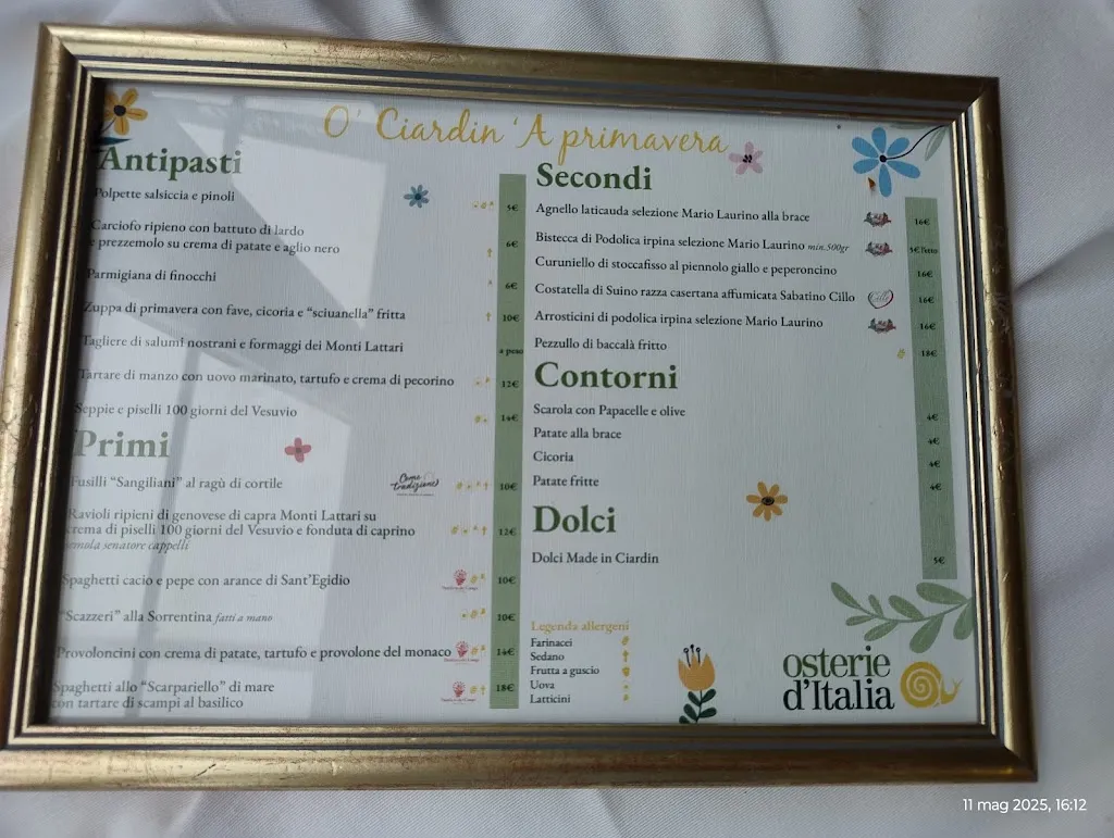 Menu_Osteria 'O Ciardin_Corbara_image_3