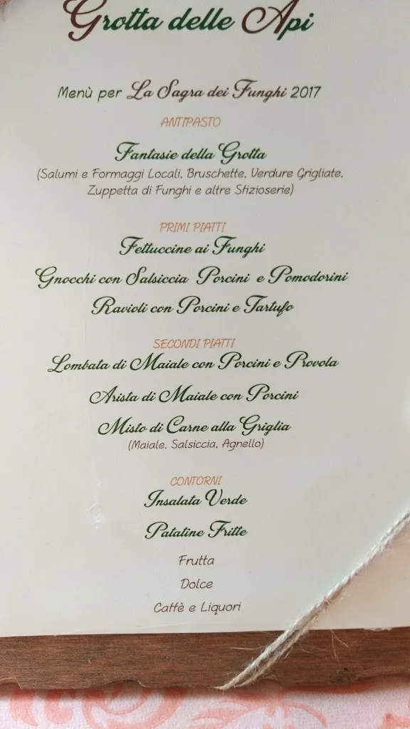 Menü_Osteria Gizzi Ristorante Tipico_Cusano Mutri_Bild_4