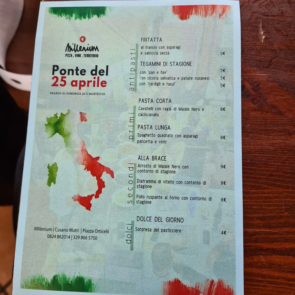 Menu_Millenium Pizzeria_Cusano Mutri_image_2