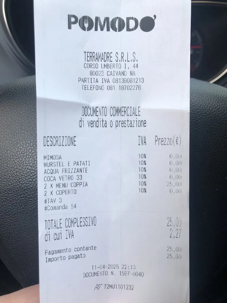 Giuseppe De Angelis_Pomodó - Pizzeria Gourmet 2.0_Crispano_review