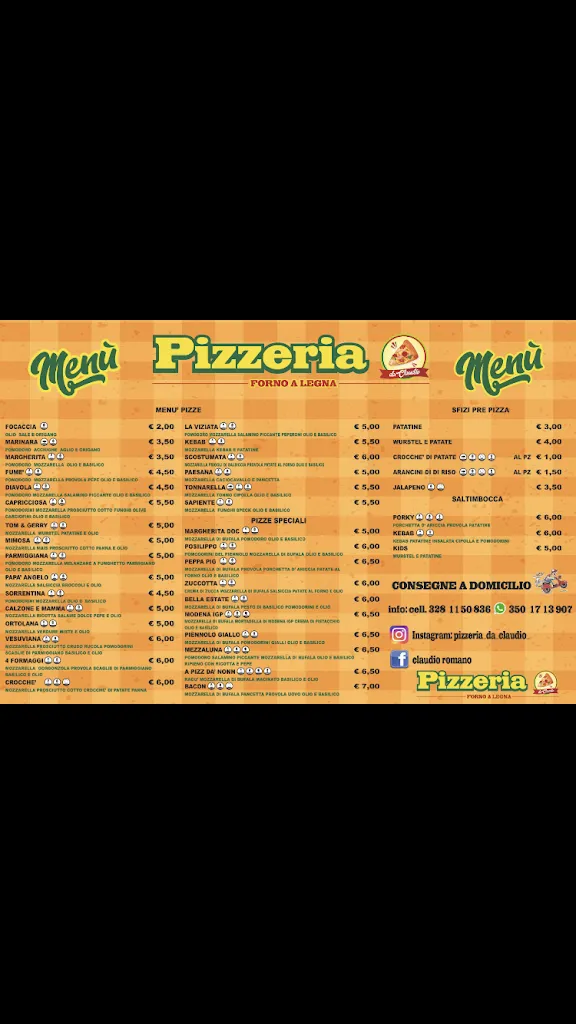 Menu_Pizzeria Da Claudio_Falciano del Massico_image_2