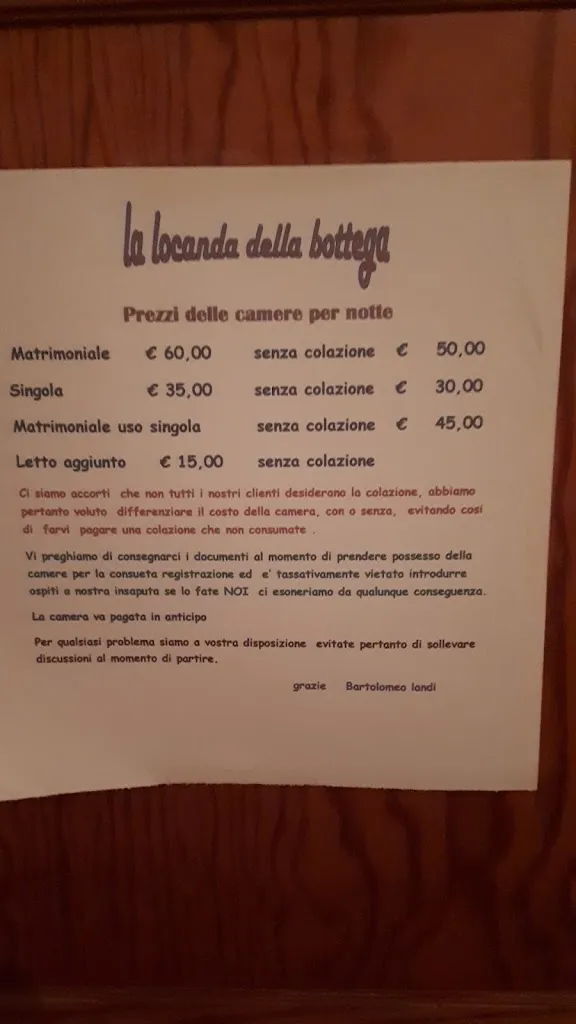 Menu_La Bottega Dei Mangiari_Fisciano_immagine_4