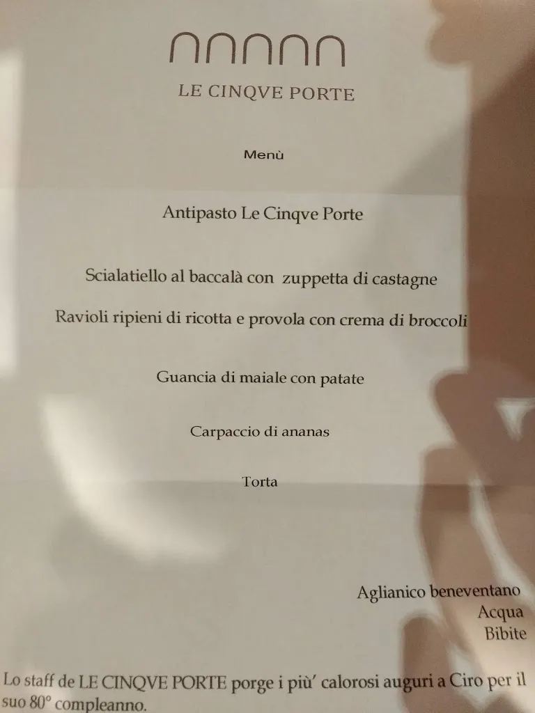 Menu_Le Cinque Porte_Fisciano_image_2