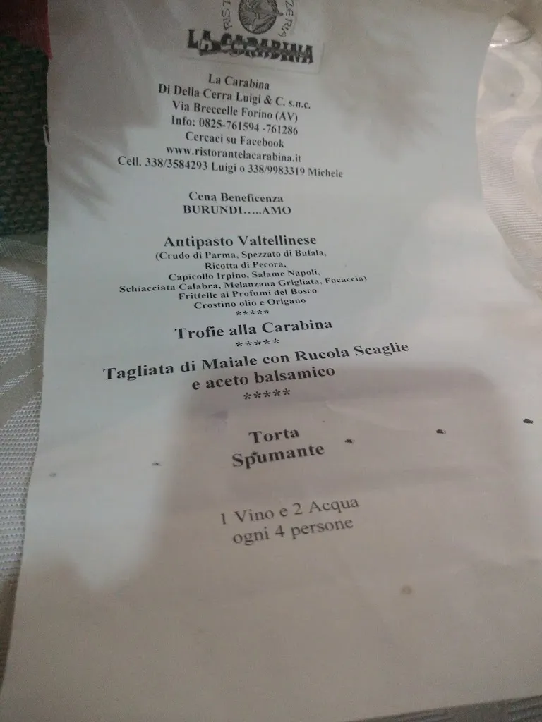 Menu_Ristorante Pizzeria Piscina La Carabina_Forino_image_4