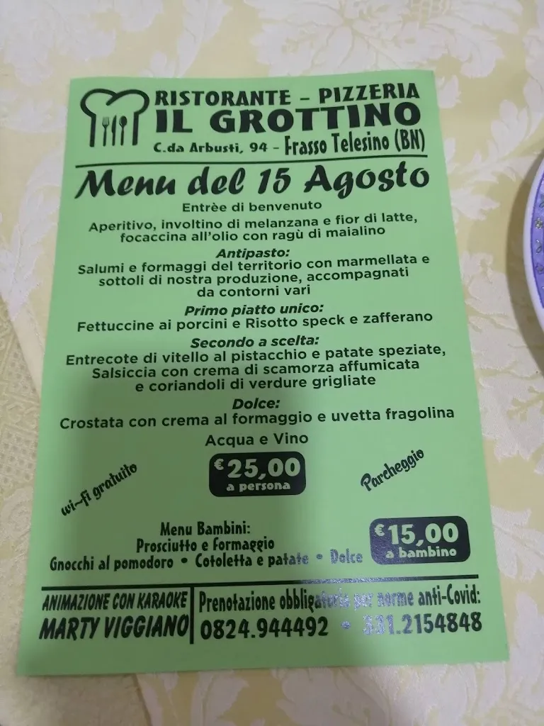 Menu_Il Grottino - Ristorante Pizzeria_Frasso Telesino_image_1