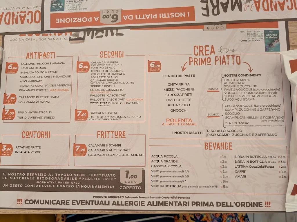 Menu_La Locanda Del Mare_Marina di San Vito_image_1
