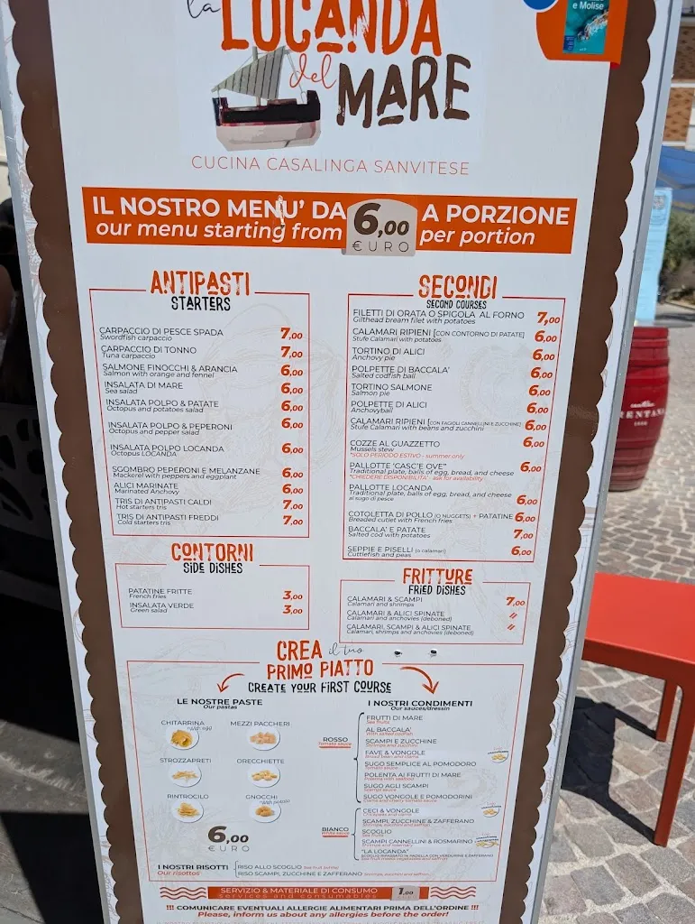 Menu_La Locanda Del Mare_Marina di San Vito_image_2