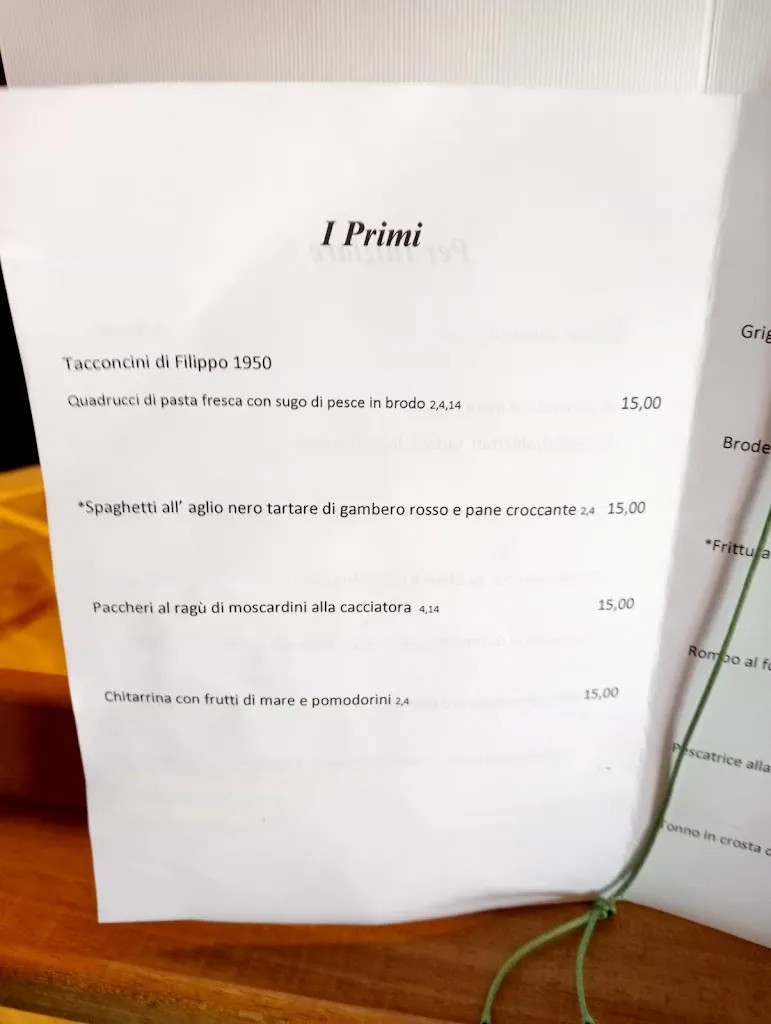 Menü_L'Angolino Da Filippo1891_Marina di San Vito_Bild_4