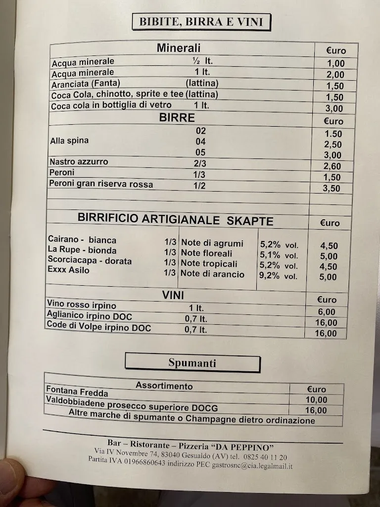 Menu_Da Peppino_Gesualdo_image_1