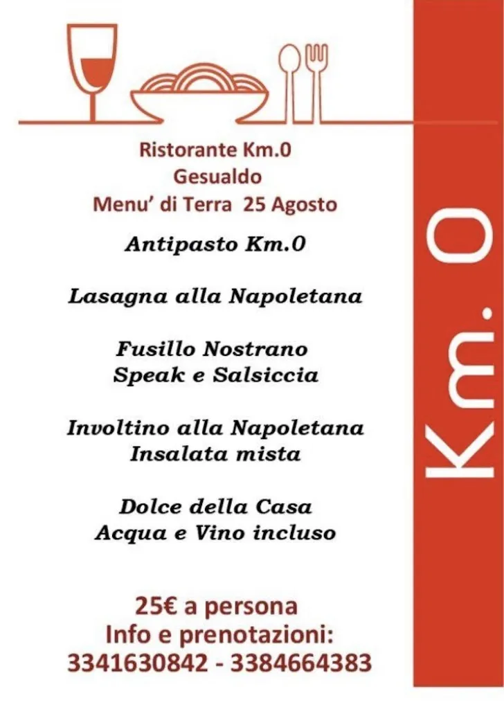 Menu_Ristorante Km Zero_Gesualdo_immagine_1