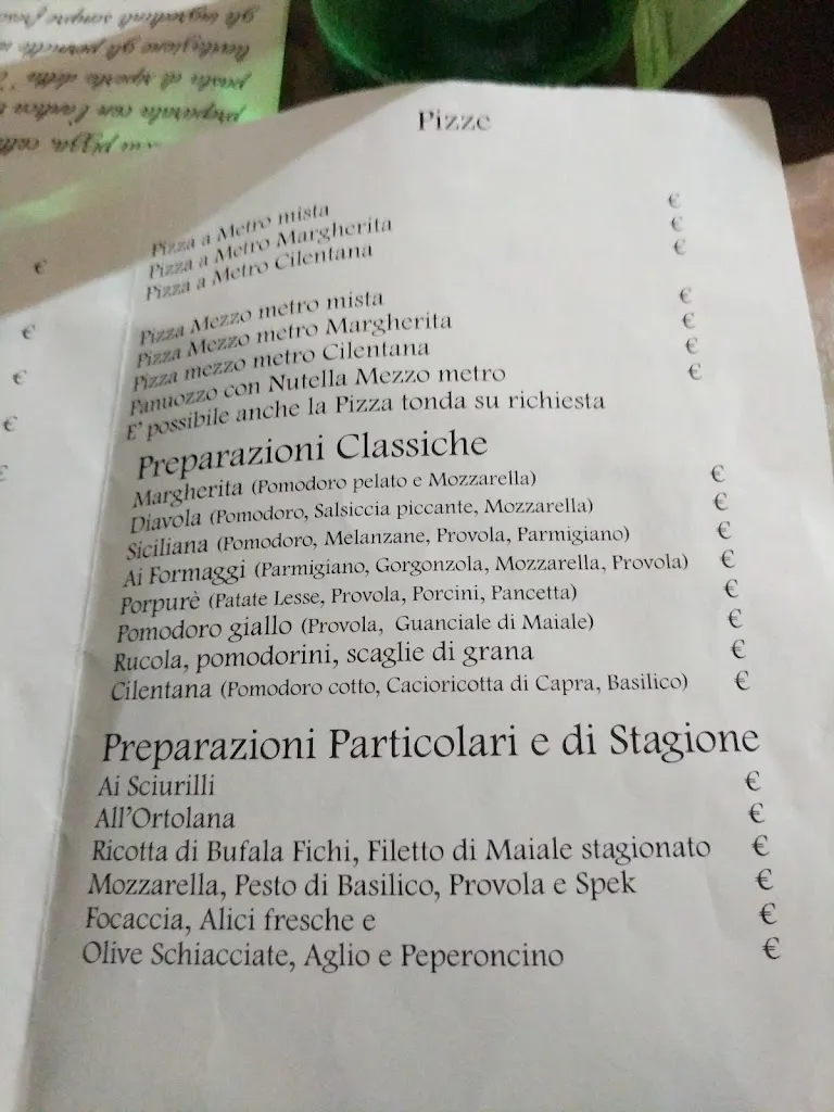 Menu_Ristorante Pizzeria 