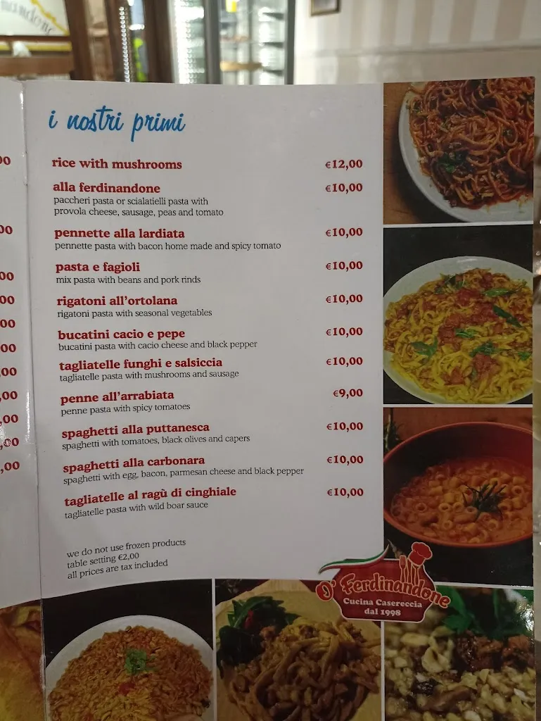 Menu_O' Ferdinandone_Gragnano_image_3
