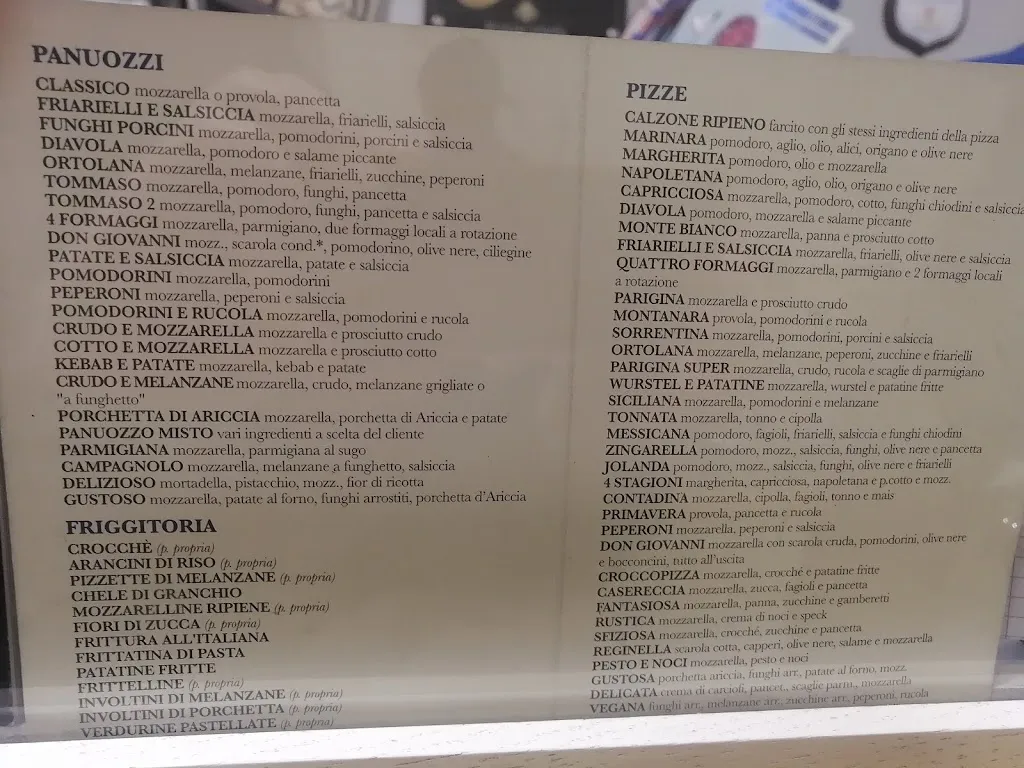 Menu_Da Iolanda 1989 - L'Università del Panuozzo di Gragnano_Gragnano_immagine_2