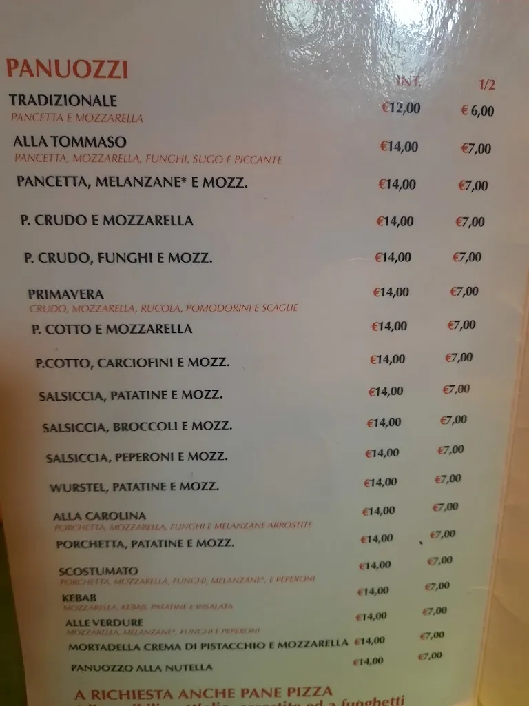 Menu_Pizza e Panuozzo da Giuseppe Malafronte_Gragnano_image_2