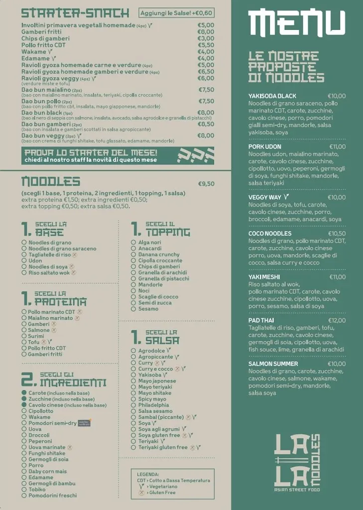Menu_Lala Noodles - Asian Street Food_Fuorigrotta_image_1