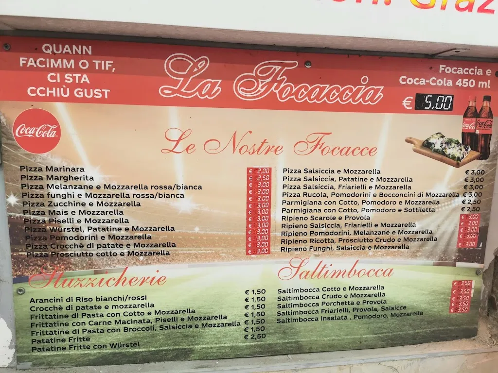 Menu_LA FOCACCIA a Fuorigrotta_Fuorigrotta_image_3