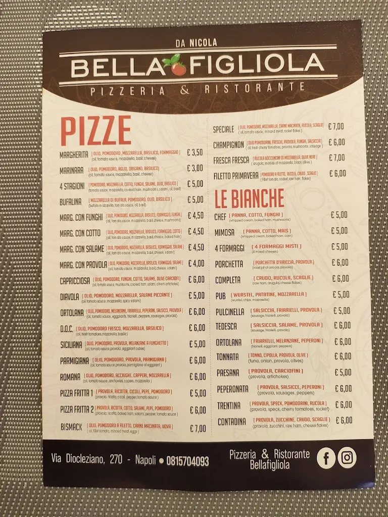 Menu_Bella Figliola Napoli - Pizzerie di Fuorigrotta - Pizzeria Bella Figliola Napoli_Fuorigrotta_immagine_3