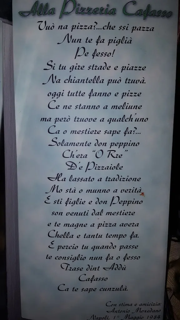 Menu_Pizzeria Cafasso dal 1953_Fuorigrotta_image_1
