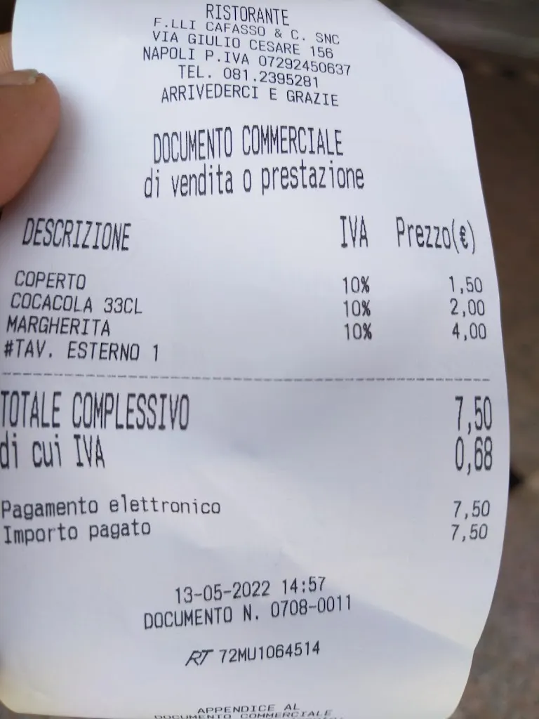 Anthony Patrick_Pizzeria Cafasso dal 1953_Fuorigrotta_review