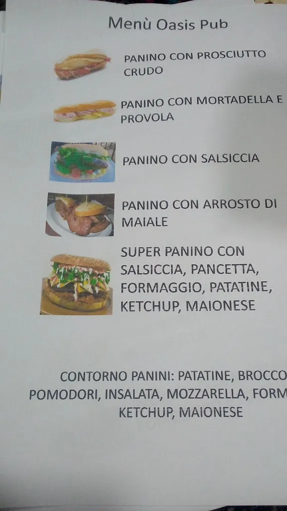 Menu_Bar Paninoteca L'OASIS_Guardia Sanframondi_image_1