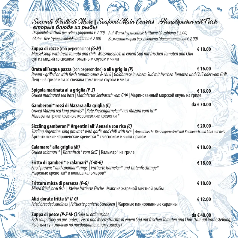 Menu_Aenaria Beach_Ischia Porto_image_1