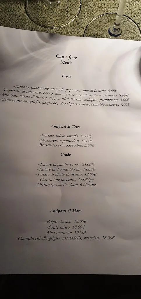 Menu_Cap e Fierr - Ristorante - Bar - Spiaggia - Ischia_Ischia Porto_image_3