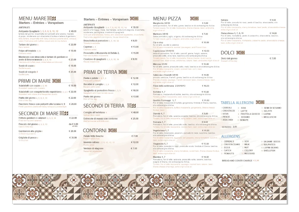 Menu_Quagliariè Trattoria Pizzeria_Ischia Porto_image_1
