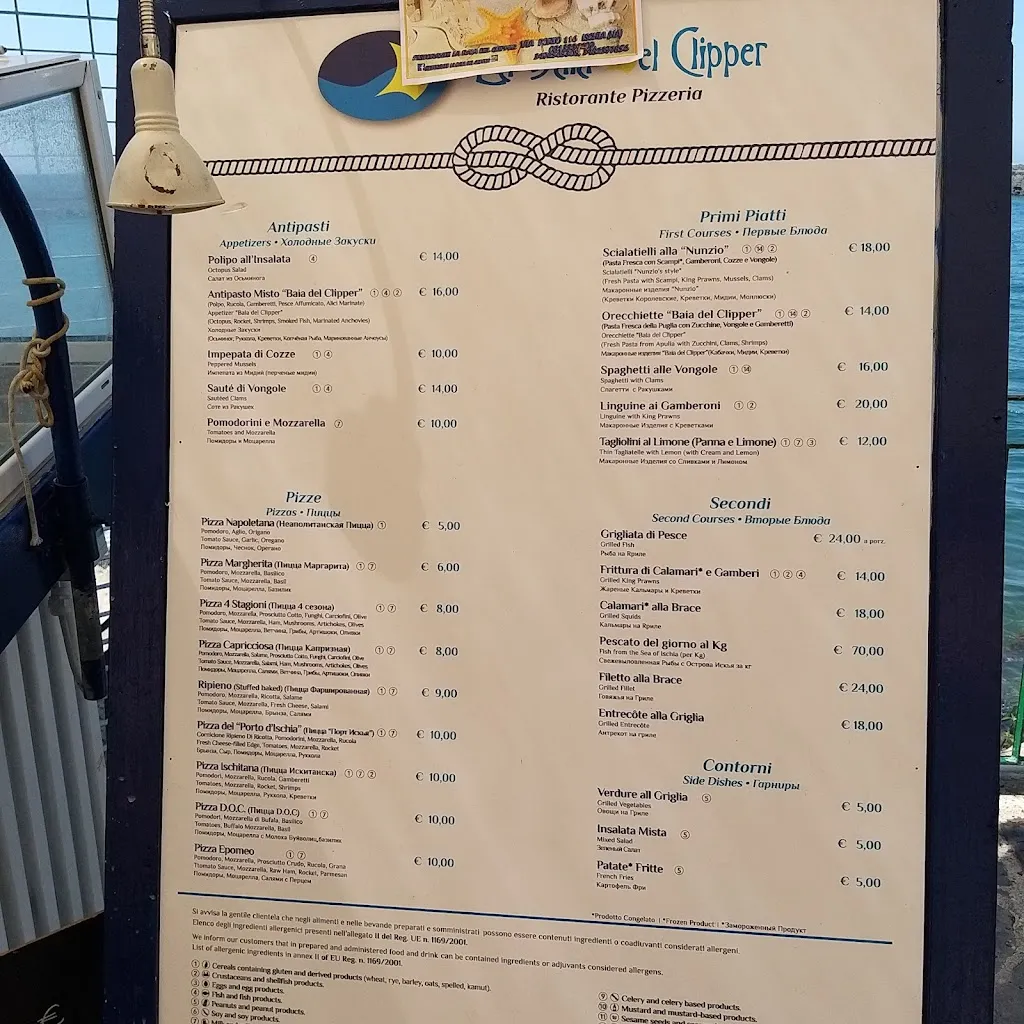 Menu_Restaurant La Baia Del Clipper_Ischia Porto_image_2