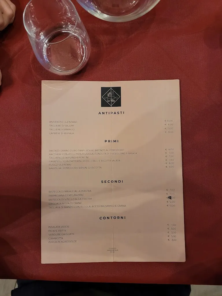 Menu_Bar Ristorante La Villa_Laurino_image_1