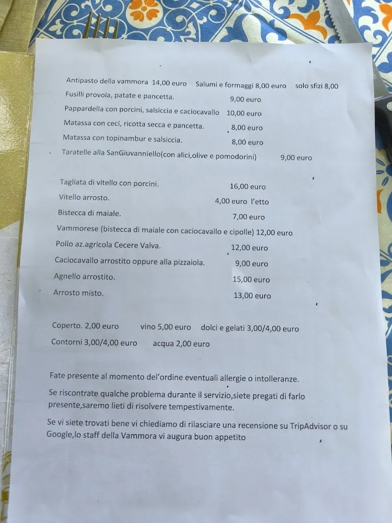 Menu_Agriturismo la vammora_Laviano_image_1