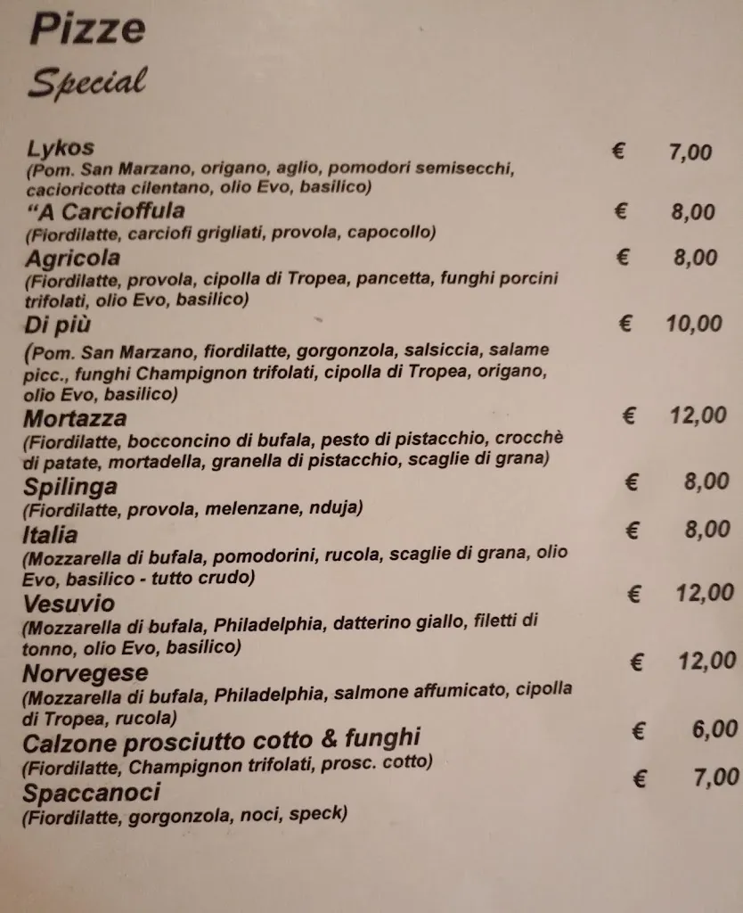 Menu_Lykos Pizzeria & Ristorante_Licusati_image_1