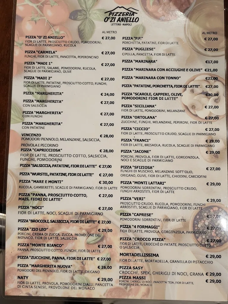 Menu_Pizzeria O' Zi Aniello_Lettere_image_1