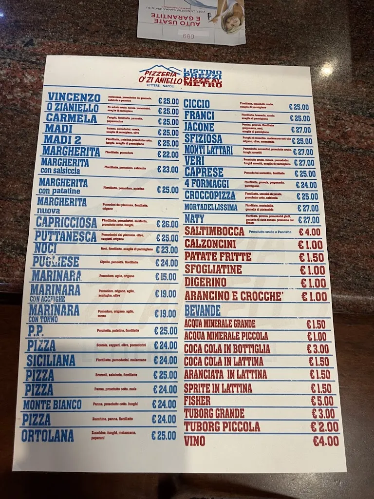 Menu_Pizzeria O' Zi Aniello_Lettere_image_4