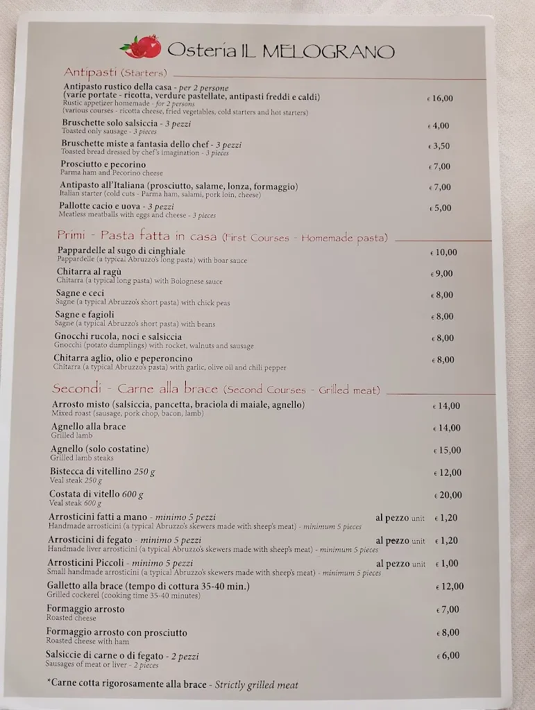 Menu_Osteria Il Melograno Di Tenaglia Maria_Miglianico_image_1