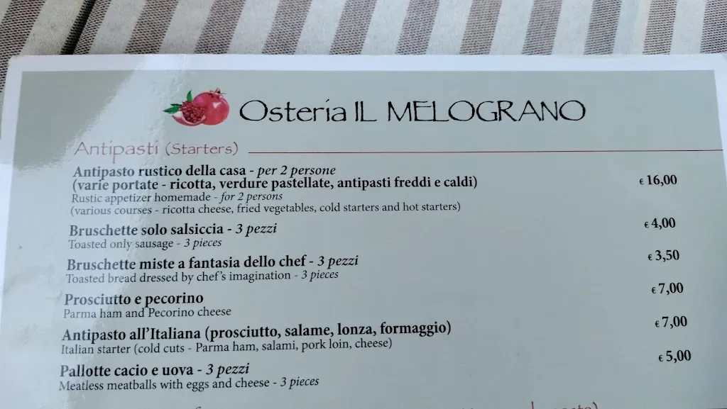 Menu_Osteria Il Melograno Di Tenaglia Maria_Miglianico_image_2