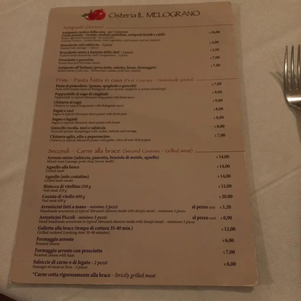 Menu_Osteria Il Melograno Di Tenaglia Maria_Miglianico_image_4