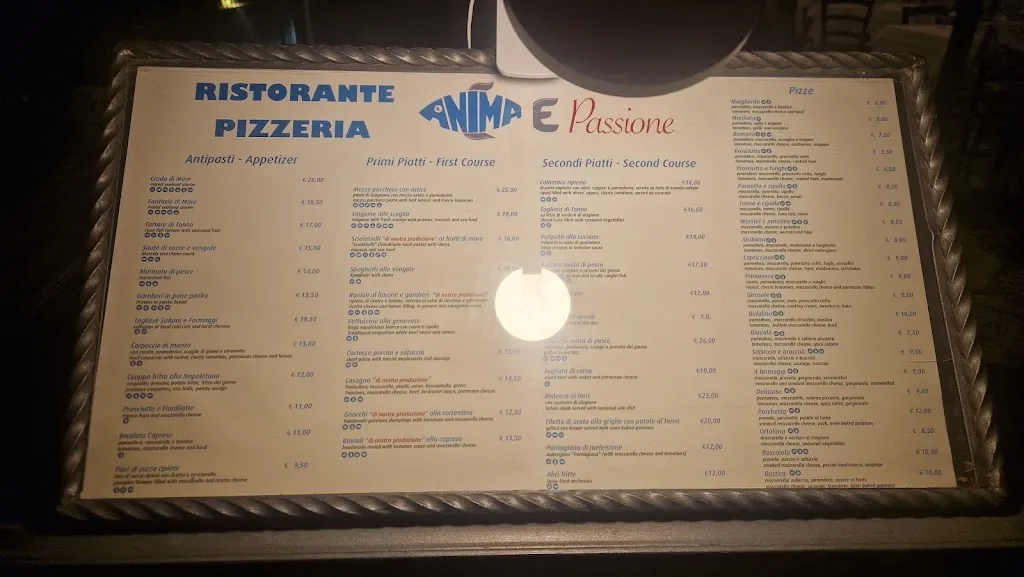 Menu_Ristorante Pizzeria Anima e Passione_Maiori_image_2