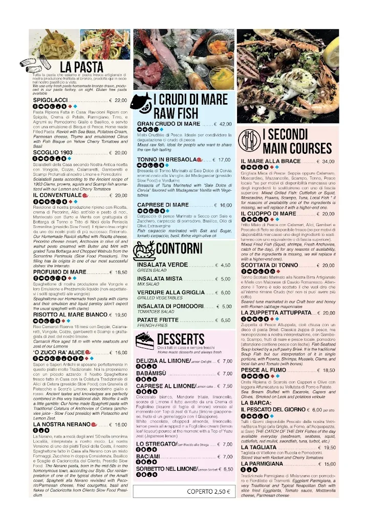 Menu_Pineta 1903, Ristorante con Pastificio Artigianale L’Autentica Cucina di Mare della Costiera Amalfitana_Maiori_immagine_3