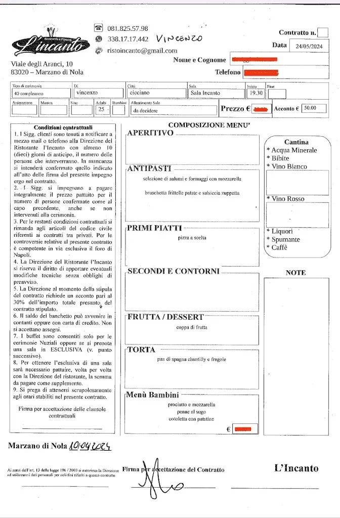 Menu_La Rosa dell'Incanto - Eventi_Marzano di Nola_image_2